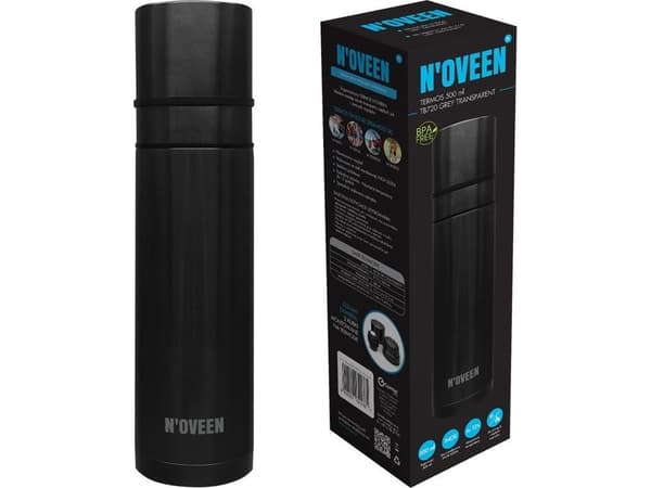 Noveen Thermos NOVEEN TB720 Gray Transparent 500 ml