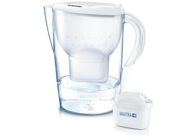 Brita 1039275 vannfilter Manuelt vannfilter 3,5 l Gjennomsiktig, Hvit