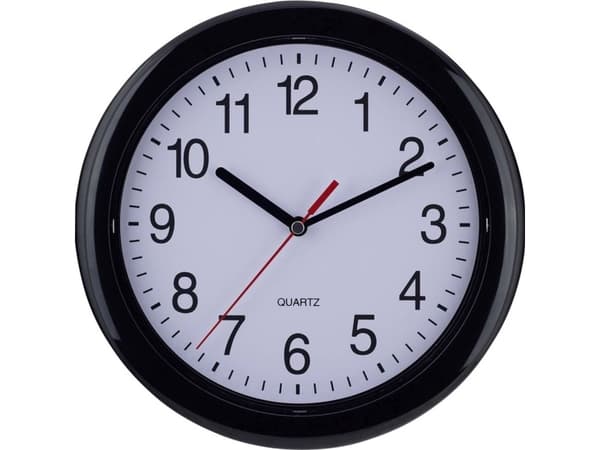 EUROTIME 22221 Quarz Vægur 25 cm Sort