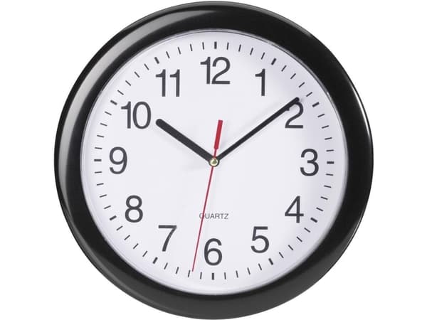 EUROTIME 22221 Quarz Vægur 25 cm Sort