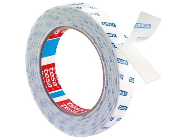 TESA 77745-00000, Monteringstejp, Vit, 5 m, inomhus, Glas, Metall, Plast, 19 mm