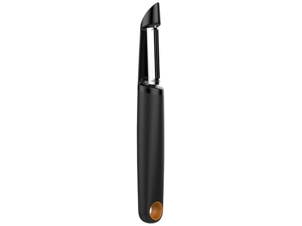 Fiskars 1014419, Hedelmät ja vihannekset, Kääntyvä kuorimaveitsi, Musta