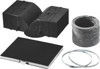 Siemens CleanAir LZ 53450 - Sett for hetteresirkulering - for Siemens LC96BB530, LC96KA540, LC96WA530, LC98BC540, LC98BD540, LC98KB540, LC98WA540 Sort, Grå, Hvit