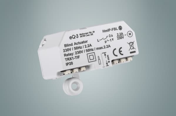 Homematic IP HmIP-FBL, Transmitter, Vit, 180 m, IP20, 0,2 W, 230 V