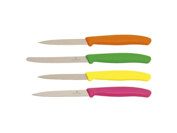 Knivsæt Victorinox grøntsagsknive i mix farver - sæt med 4 stk.
