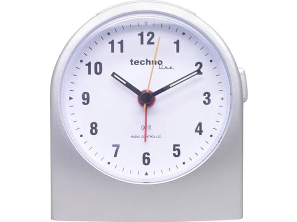 Technoline WT 753, Quartz-väckarklocka, Silver, Klassisk, Analog, Batteri, AA