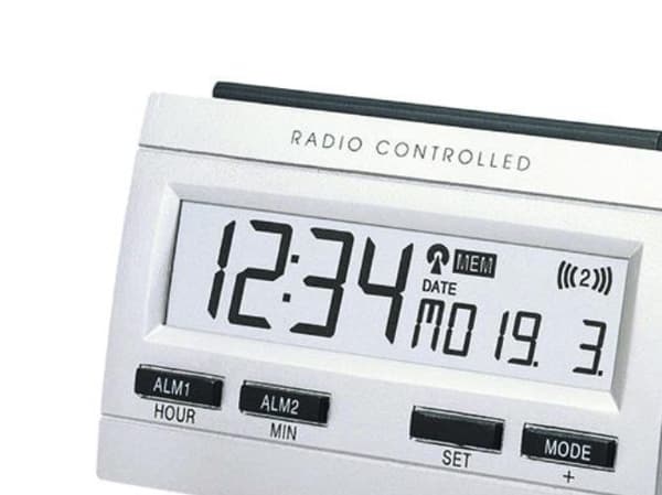 Technoline WT87, Digital vekkerklokke, Rektangel, Sølv, 12/24h, °C, LCD