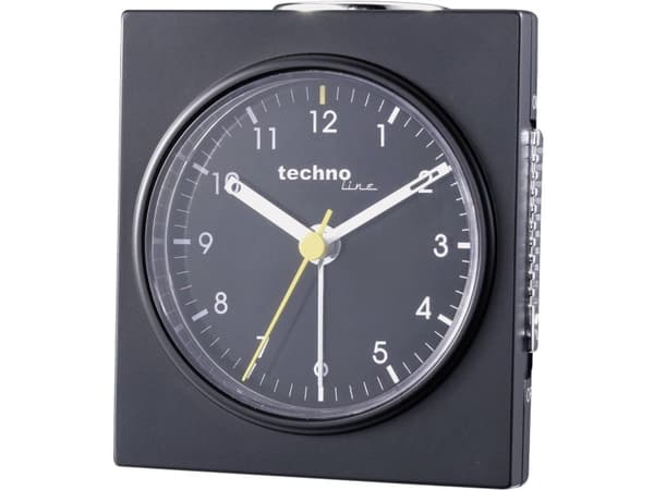 Techno Line Model Q schwarz Quarz Vækkeur Sort (mat) Alarmtider 1