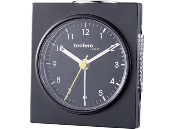 Techno Line Model Q schwarz Quarz Vækkeur Sort (mat) Alarmtider 1