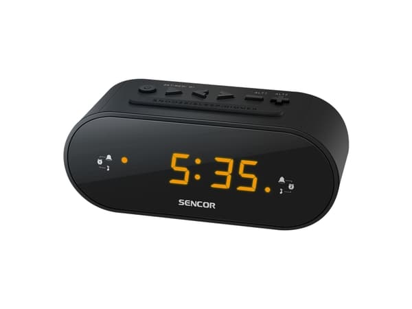 Sencor SRC 1100, Kello, FM, 87,5 - 108 Mhz, LED, 1,52 cm (0.6"), keltainen väri