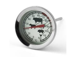 Stegetermometer Ø5x9 cm Analog Rustfri stål - (karton á 12 stk.)