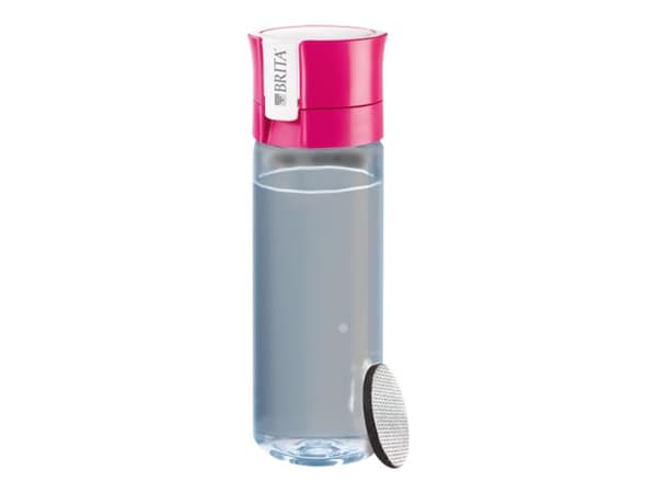 BRITA Fill&Go Vital - Flaske med vannfilter - Størrelse 7.2 cm - Høyde 22 cm - 0.6 L - rosa
