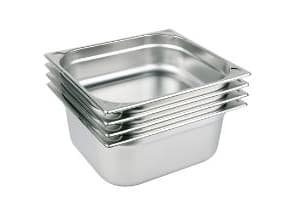 Kantine 1/2 GN 1 ltr. 32.5x26.5x2 cm rustfrit stål (6 stk.)