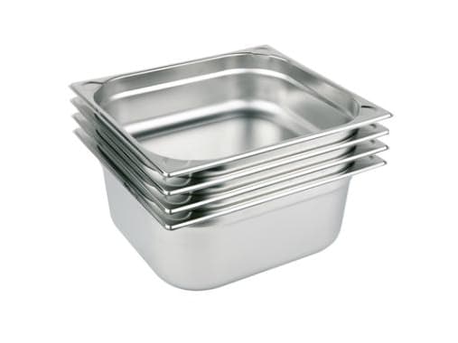Kantine 1/2 GN 1 ltr 32,5x26,5x2 cm Rustfrit stål,6 stk/pk