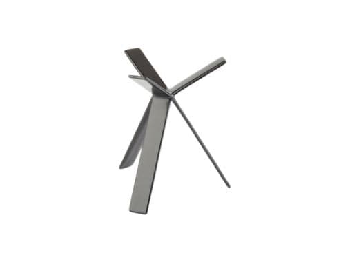 Buffetstander STAR 18 cm Gummibelagt Metal Sort,stk