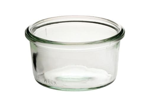Patentglas Weck 370 ml Ø10.8x6.9 cm uden Låg Glas,40 stk/krt