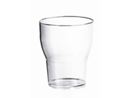 Plastglas 20 cl Ø74x90 mm Flergangs Polycarbonat Klar,14 ps x 8 stk/krt