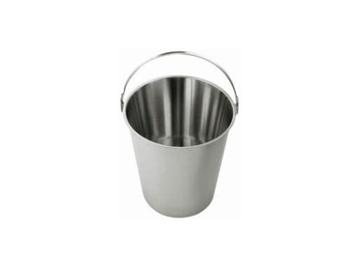 Spand 12 ltr Ø30xH27 cm med hank rustfrit stål