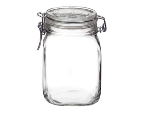 Patentglas Fido Bormioli 1 ltr. Ø10.6x16 cm - (karton á 6 stk.)