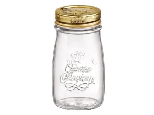 Saftflaske Quattro Stagioni 0.2 ltr Ø6.4x11.65 cm med Låg,12 stk/krt