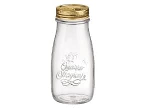 Saftflaske Quattro Stagioni 0.4 ltr Ø7.35x15.55 cm med Låg,12 stk/krt
