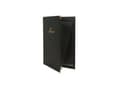 Pikkukuva 1 / 2: Menu Card holder A4 Securit classic näyttää 4 A4-sivua Nahkakansi Musta, 10 kpl/krt