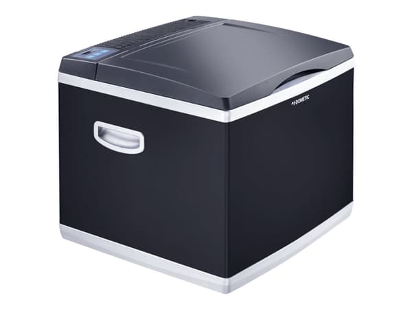Dometic CoolFun CK 40D HYBRID - Bærbart kjøleskap / fryser - portabel - bærbar - bredde: 52 cm - dybde: 51 cm - høyde: 45 cm - 38 liter - svart / søl