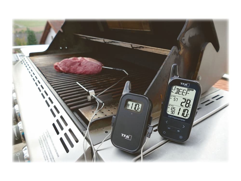 TFA Küchen-Chef Twin - Köttermometer - svart
