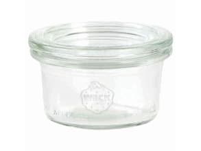 Patentglas Weck 50 ml Ø6.75x3.65 cm uden Låg Glas,stk