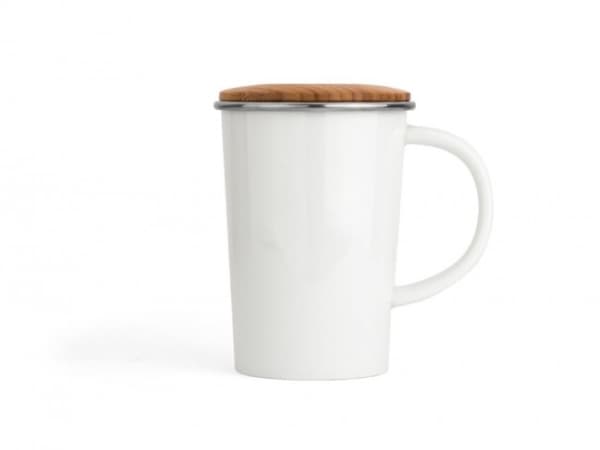 Bredemeijer B0012, Single/enkelt, 0,4 l, Hvit, Bamboo, Porselen, Te, 1 stykker