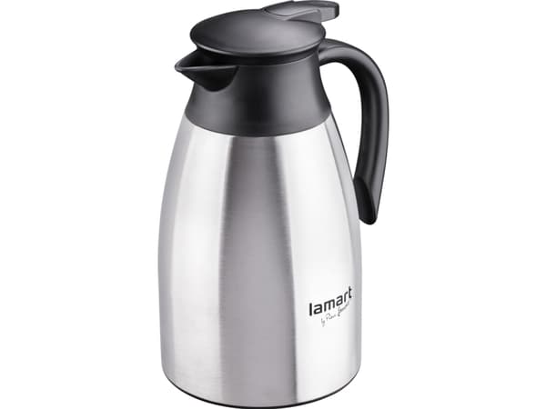 Lamart LT4032, 1,5 l, Sort, Rustfritt stål, Plast, Rustfritt stål, Plast, Reise