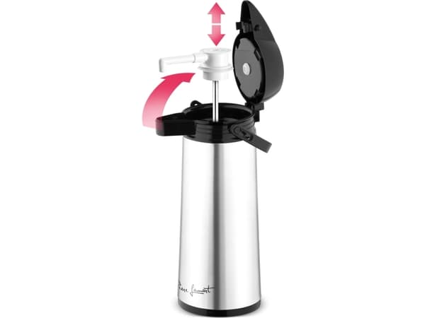 Lamart LT4037, 1,9 L, Musta, Ruostumaton teräs, Muovi, Terästä, Telttailu, Matkailu, 13 cm, 360 mm