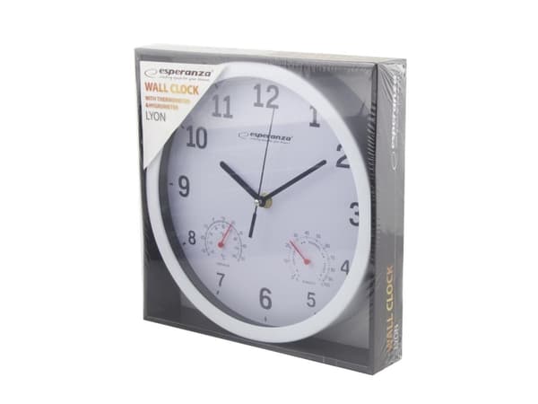 Esperanza LYON - Klokke - kvarts - veggmonterbar - 25 cm