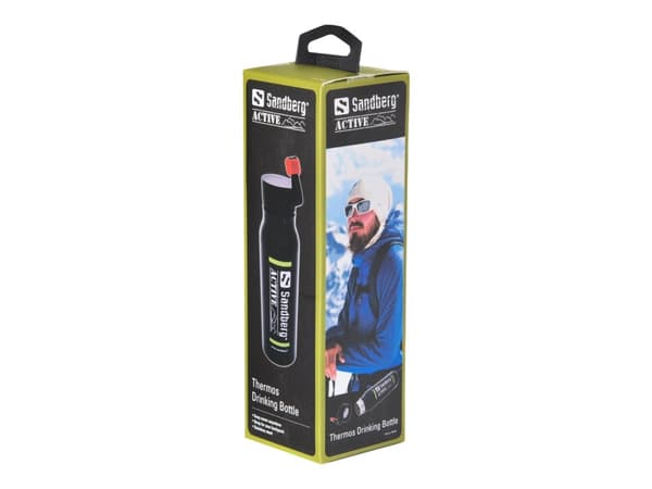 Sandberg Active - Thermosflaske - Størrelse 6.5 cm - Høyde 20.5 cm - 400 ml
