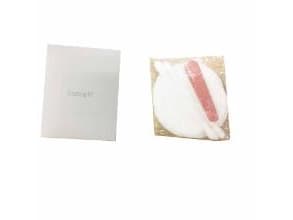 Vanity Kit Valkoinen 3 puuvillatyynyä/3 puuvillapyyhettä/1 kynsiviila valkoisessa laatikossa, 100 kpl/pk