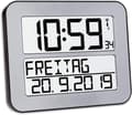 Miniatyrbild 5 av 5: TFA Time Line Max - Väckarklocka - elektronisk - skrivbord, väggmonterbar - silver