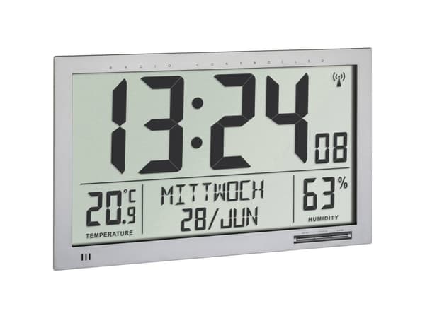 TFA-Dostmann 60.010529, Sølv, Inne hygrometer, Inne Termometer, Hygrometer, Termometer, Plastikk, 20 - 99%, -10 - 50 °C