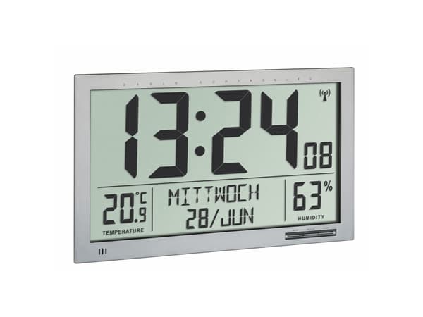 TFA-Dostmann 60.010529, Sølv, Inne hygrometer, Inne Termometer, Hygrometer, Termometer, Plastikk, 20 - 99%, -10 - 50 °C