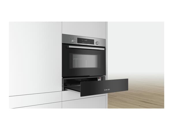Bosch Serie | 6 BIC510NB0 - Oppvarmingsskuff - innebygd - fordypning - bredde: 56 cm - dybde: 55 cm - høyde: 14 cm - vulkansvart