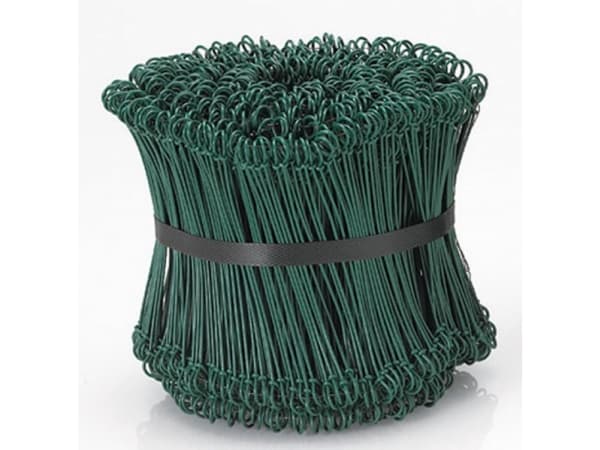 Stålsnøre 15 cm PE Belagt Grøn,5 pk x 1000 stk/krt