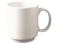 Pikkukuva 1 / 2: Kahvallinen muki Superwhite 34 cl Ø8,3x9,6 cm Posliini Valkoinen, 12 kpl/pakkaus