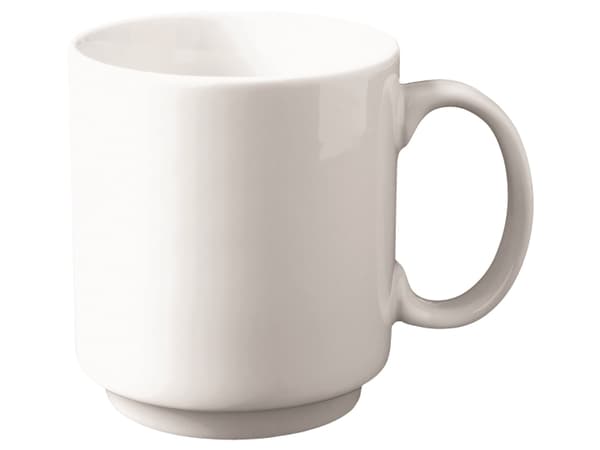 Kahvallinen muki Superwhite 34 cl Ø8,3x9,6 cm Posliini Valkoinen, 12 kpl/pakkaus