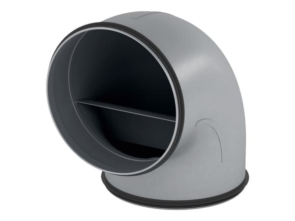 EICO - Duct pipe bend - stål Rustfritt stål