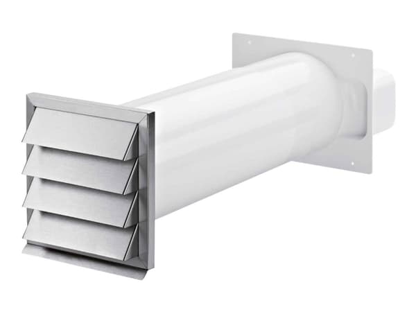 Eico Seinäkanava poistoilmalle - 80 x 170 mm. Valkoinen
