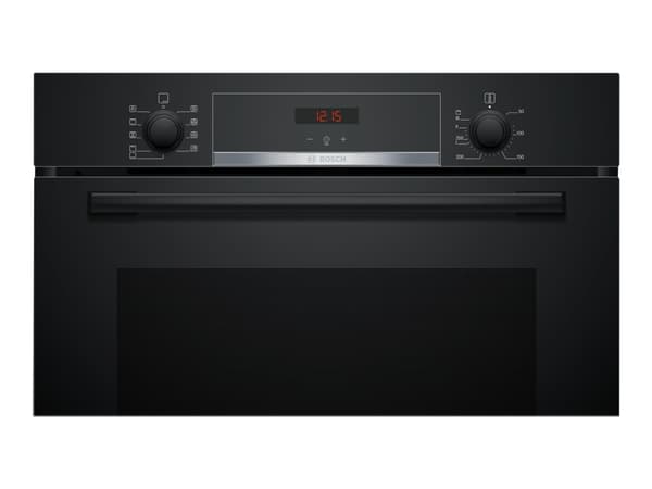 Bosch Serie | 4 HBA534EB0 - Ugn - inbyggd - fördjupning - bredd: 56 cm - djup: 55 cm - höjd: 58.5 cm - med självrengöring - Klass A - svart