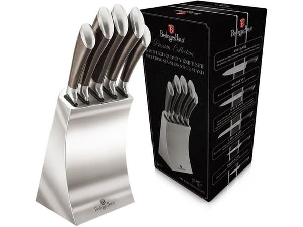 Berlinger Haus 6-delt kniver på Passion Collection BH/2136 stålstativ