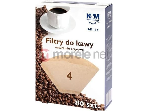 König &amp; Meyer AK114 kaffefilter r. 4 80st.