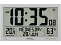 Pikkukuva 1 / 2: Techno Line WS 8013 Radio seinäkello 369 mm x 270 mm x 24 mm Hopea Suuri näyttö