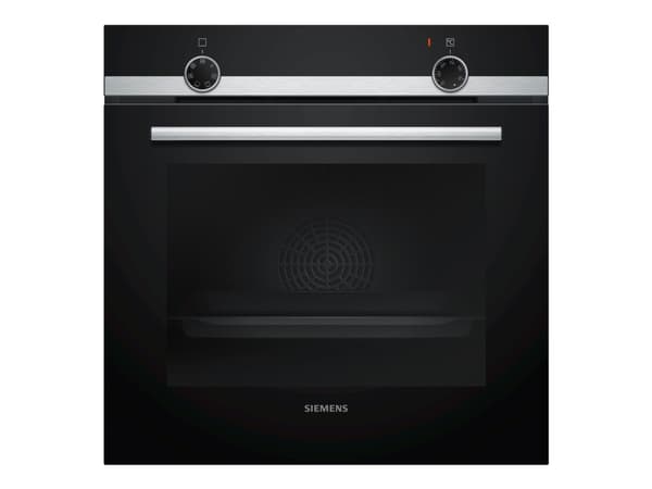 Siemens iQ100 HB510ABR0S - Ovn - innebygd - fordypning - bredde: 56 cm - dybde: 55 cm - høyde: 58.5 cm - Klasse A - rustfritt stål