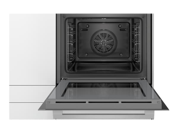 Siemens iQ100 HB510ABV0S - Ovn - innebygd - fordypning - bredde: 56 cm - dybde: 55 cm - høyde: 58.5 cm - Klasse A - hvit